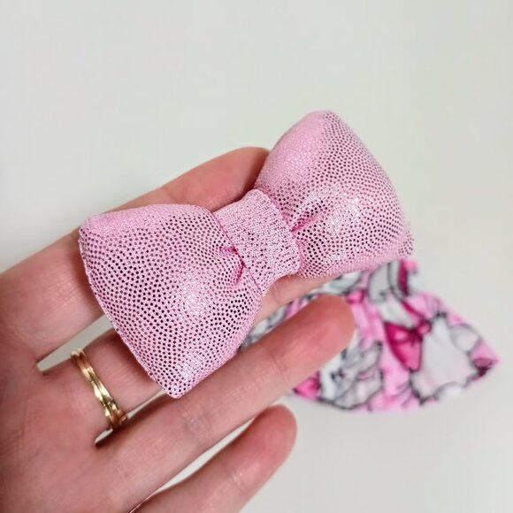 Labubu Disney Aristocats Marie Inspired Dress with Matching Metallic Bow Outfit - Picture 8 of 8